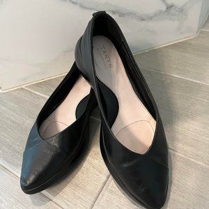 Taryn By Taryn Rose Devon Black Leather Shoes